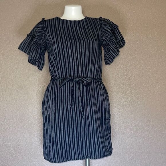 Who What Wear black and White striped dress size xs - Picture 1 of 8